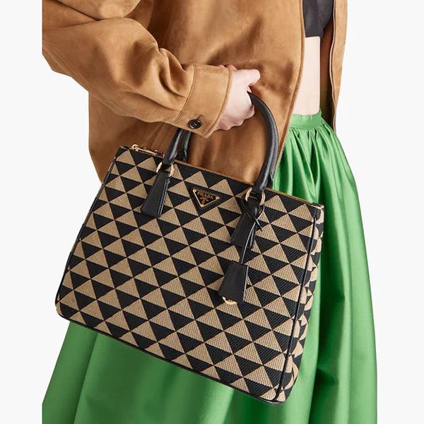 プラダ 偽物 ガレリア ジャカードファブリック ミディアムバッグ 1BA2742FKLF0Y30VDOO